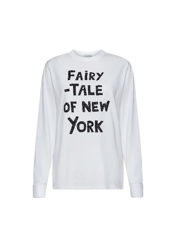 Fairytale Of New York Glitter Long Sleeve T-Shirt Striped Floral Plaid