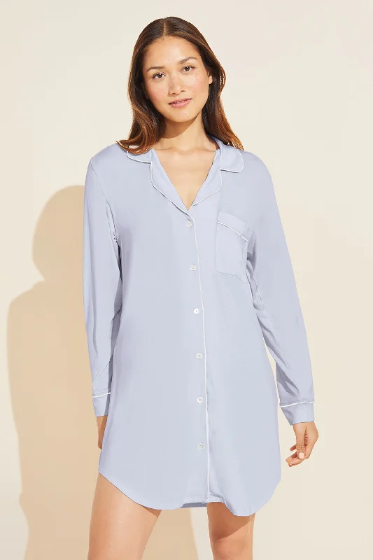 Gisele TENCEL™ Modal Sleepshirt Embroidered Appliqued Beaded