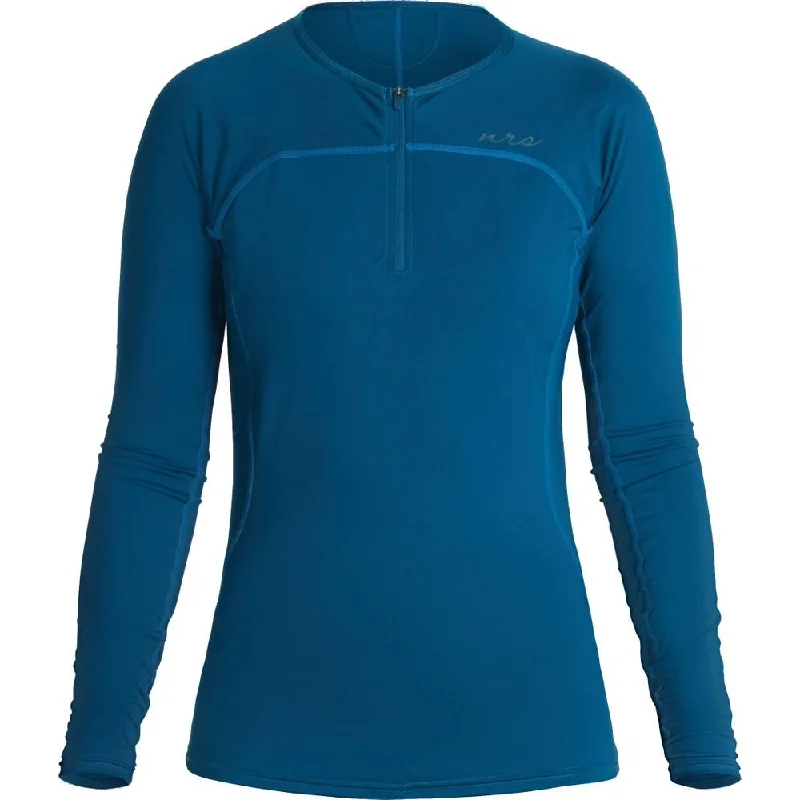 NRS Women's Rashguard L/S Shirt Mesh Canvas Denim