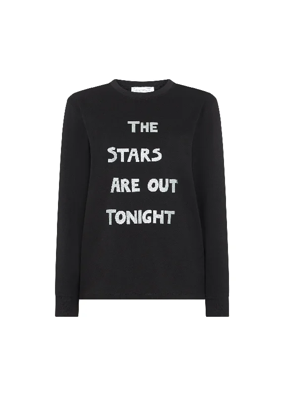 The Stars Are Out Tonight Long Sleeve T-Shirt Thin T-Shirt Open Front Quick Dry