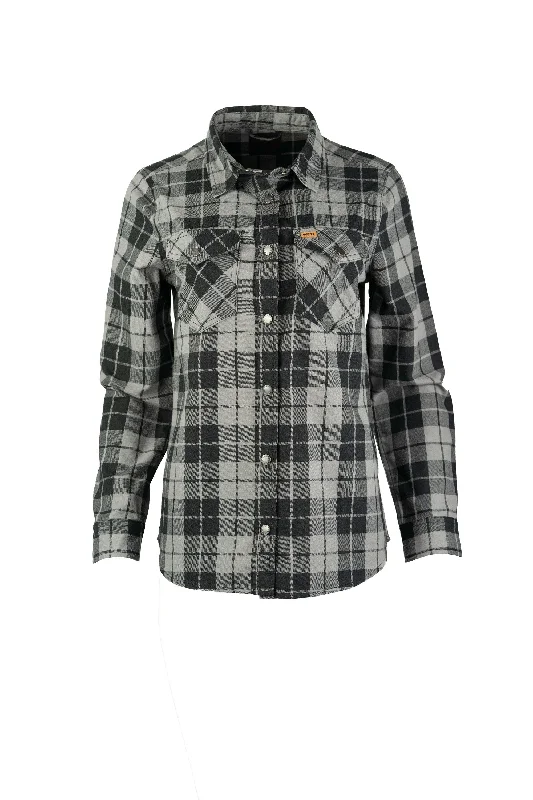 Ladies Flanel Shirt Oversized T-Shirt Spandex breathable